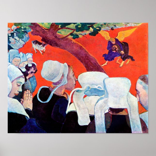 Jacob Wrestling with the Angel, Gauguin Poster (Front)
