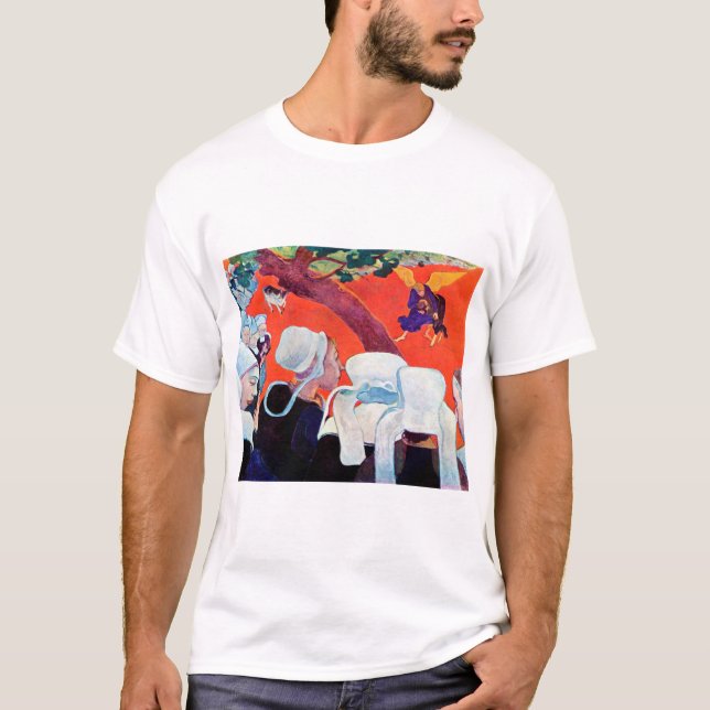 Jacob Wrestling with the Angel, Gauguin T-Shirt (Front)