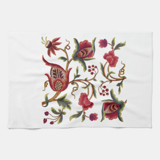 Jacobean Embroidery Tea Towel