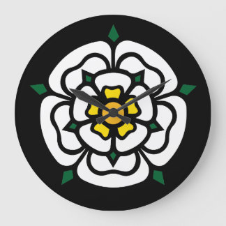 Jacobite - Stuart - York Rose Large Clock