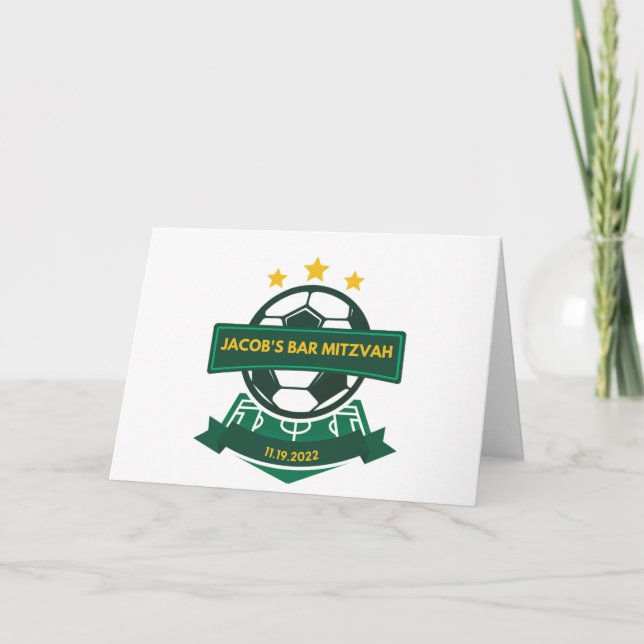 Jacob's Bar Mitzvah- Thank you cards (Front)