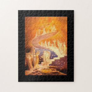 Jacob's Dream By William Blake Jigsaw Puzzle