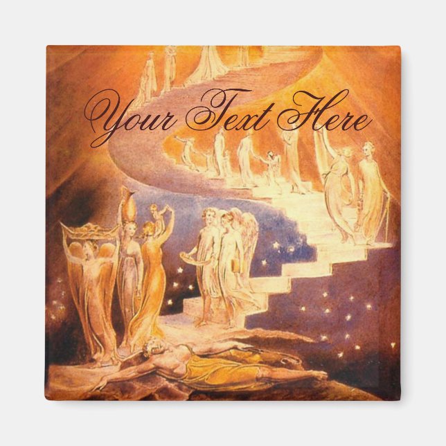 Jacob's Dream By William Blake Magnet (Front)