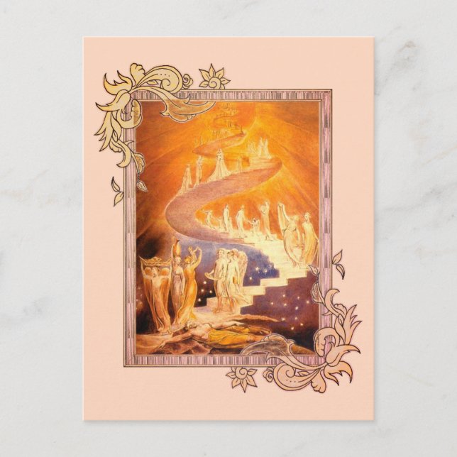 Jacob's Dream By William Blake Postcard (Front)