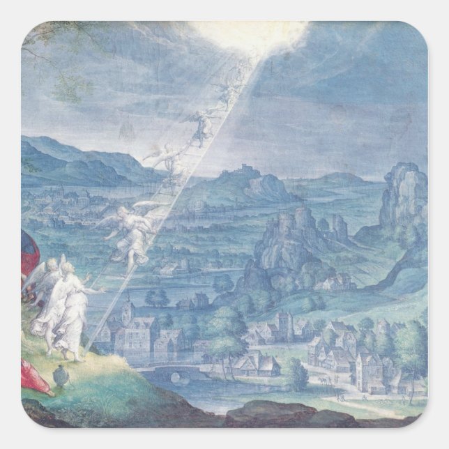 Jacob's Dream Square Sticker (Front)