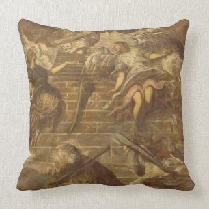 Jacob's Ladder (oil on canvas) Cushion