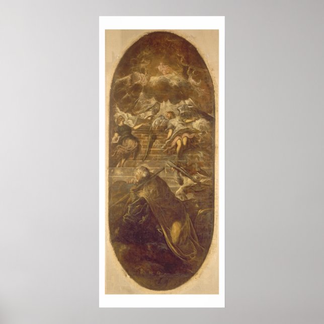 Jacob's Ladder (oil on canvas) Poster (Front)