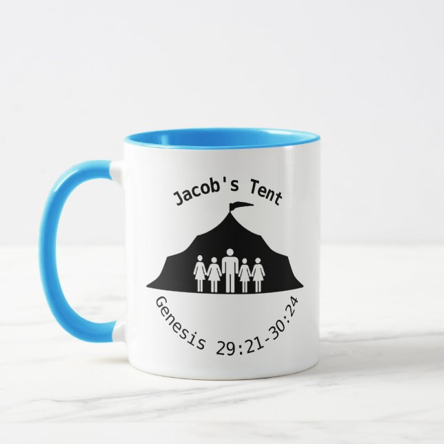 Jacob's Tent  Mug blue (Left)
