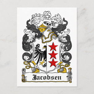 Jacobsen Family Crest Postcard