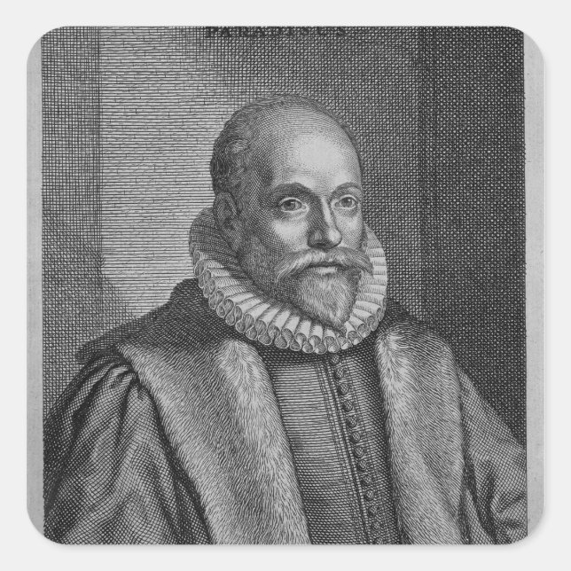 Jacobus Arminius Square Sticker (Front)