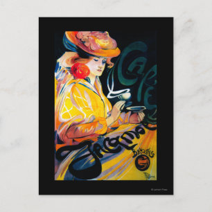 Jacqmotte Caf� Vintage PosterEurope Postcard