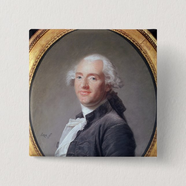 Jacques Alexandre Cesar Charles 15 Cm Square Badge (Front)