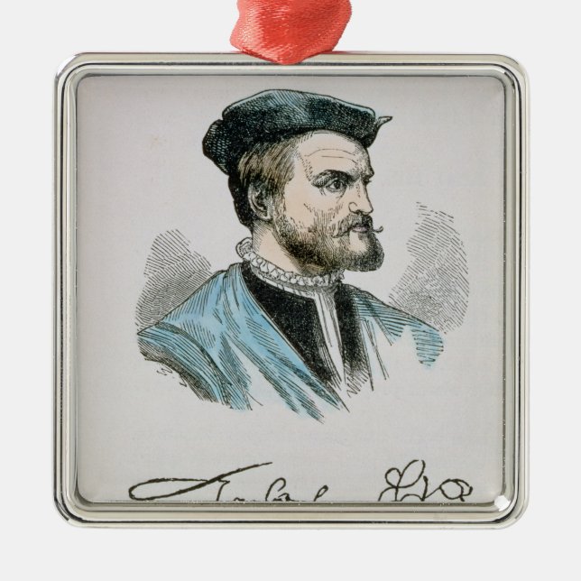 Jacques Cartier Metal Ornament (Front)