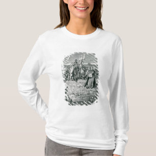Jacques Cartier Setting up a Cross at Gaspe T-Shirt