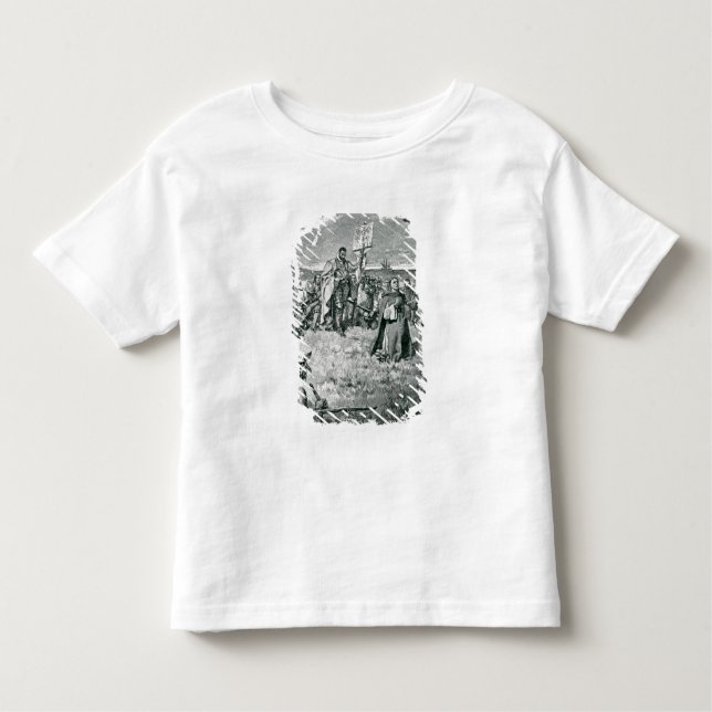 Jacques Cartier  Setting up a Cross at Gaspe Toddler T-Shirt (Front)