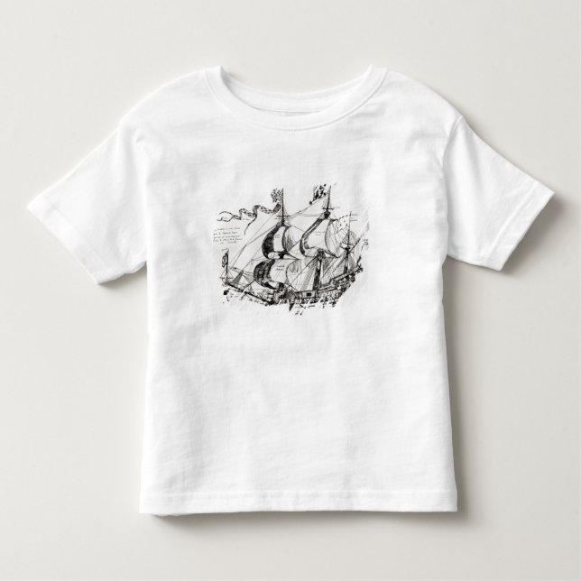 Jacques Cartier's ship, 'Rarete Indes Toddler T-Shirt (Front)