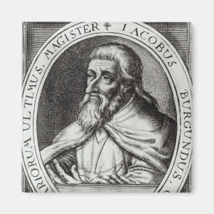 Jacques de Molay Master of Knights Templars Magnet