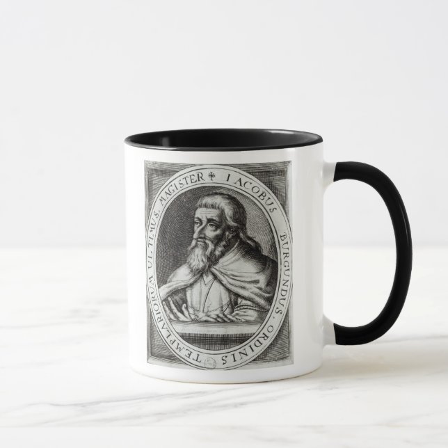 Jacques de Molay  Master of Knights Templars Mug (Right)