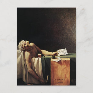 Jacques-Louis David- The Death of Marat Postcard