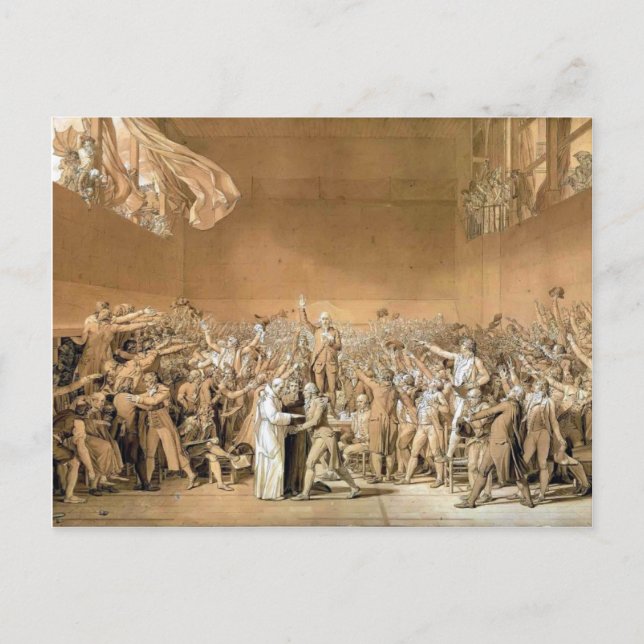 Jacques-Louis - Tennis Court Oath, 20th June 1789 Postcard (Front)