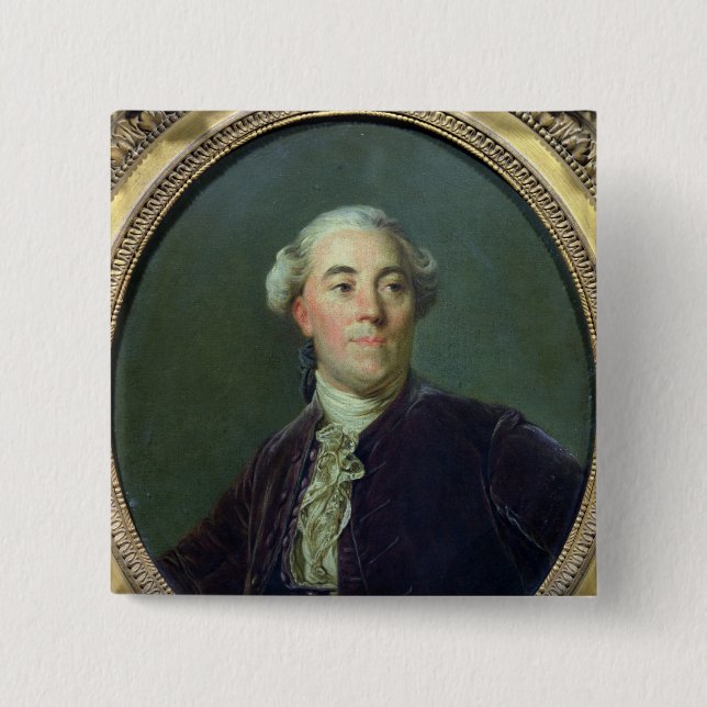 Jacques Necker  c.1781 15 Cm Square Badge (Front)