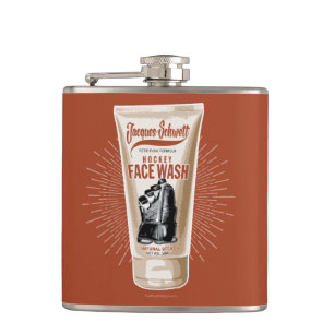 Jacques Schwett Hockey Face Wash Hip Flask