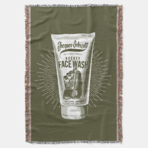 Jacques Schwett Hockey Face Wash Throw Blanket