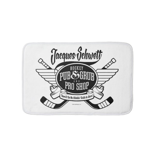 Jacques Schwett Hockey Pro Shop Bath Mat (Front)