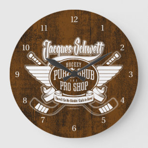 Jacques Schwett Hockey Pro Shop Large Clock