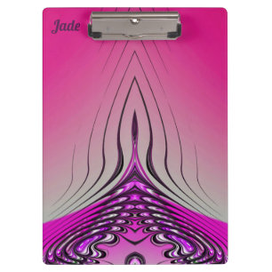 JADE ~ 3D! ~ Pink Purple and Black original ~ Clipboard