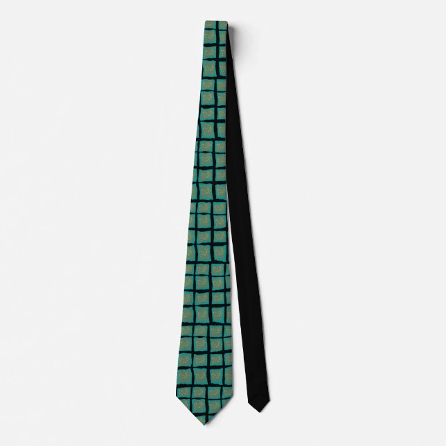 Jade and Turquoise with Gold  Tie (Front)