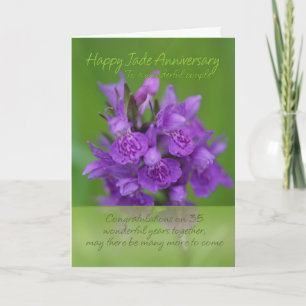 Jade Anniversary Card - 35th Anniversary Card