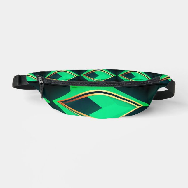 Jade Arrow Path Fanny Pack (Front)