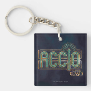 Jade Art Deco ACCIO™ Spell Graphic Key Ring