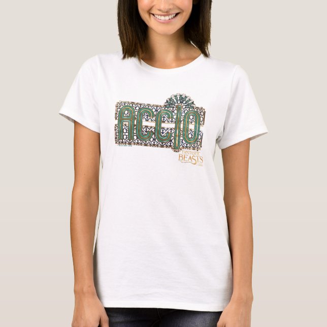 Jade Art Deco ACCIO™ Spell Graphic T-Shirt (Front)