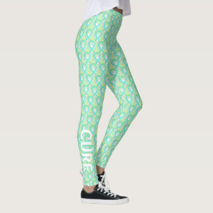 Jade Awareness Ribbon Angel Custom Words Leggings
