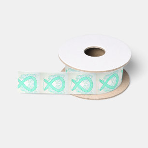 Jade Awareness Ribbon Angel Ribbons Satin Ribbon