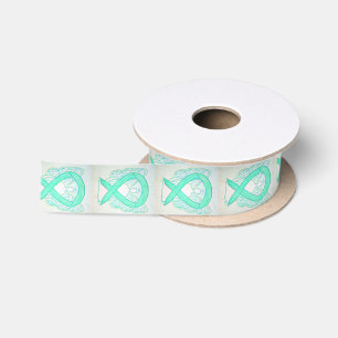Jade Awareness Ribbon Angel Ribbons Satin Ribbon