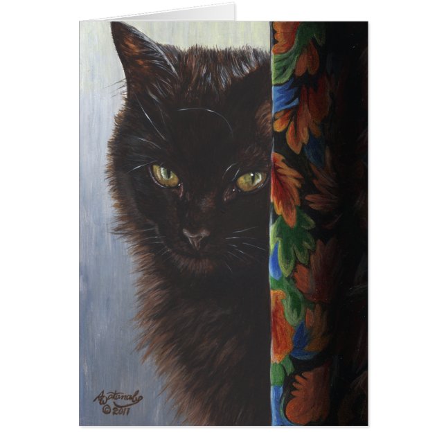 Jade Black Kitty Cat by ArtByAkiko (Front)
