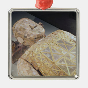 Jade burial suit metal tree decoration