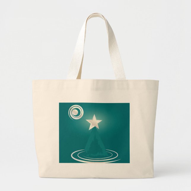 Jade Christmas dream Large Tote Bag (Front)