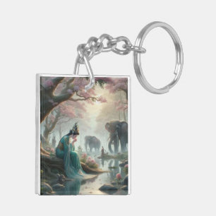 Jade Contemplation Keychain
