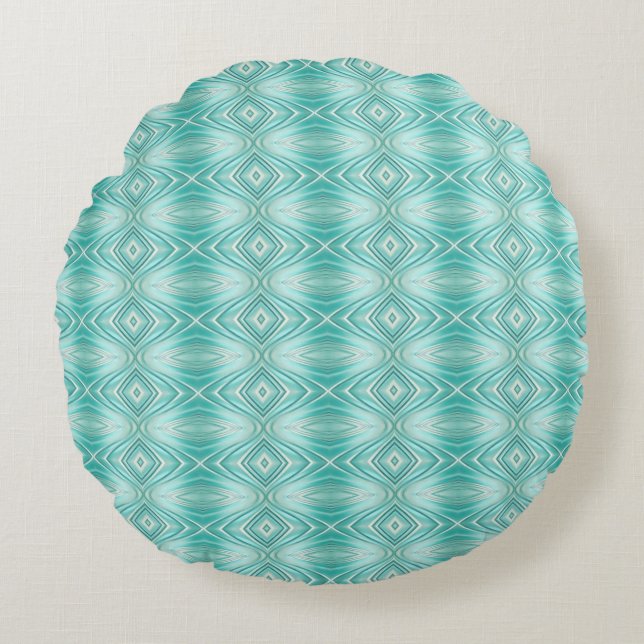Jade Curves Round Cushion (Front)