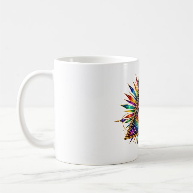 Jade Dawn Triangle Coffee Mug (Left)