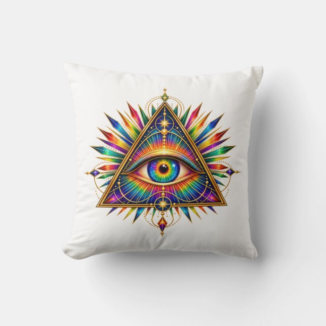 Jade Dawn Triangle Eye Cushion (Front)