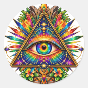 Jade Dawn Triangle Sticker