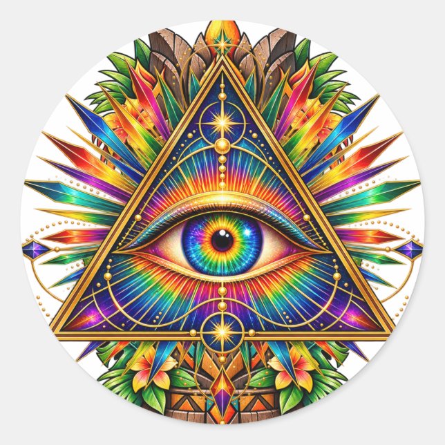 Jade Dawn Triangle Sticker (Front)