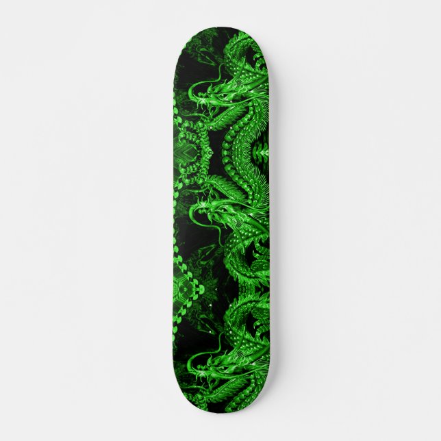 Jade Dragon Zero Element Custom Pro Board Skateboard (Front)