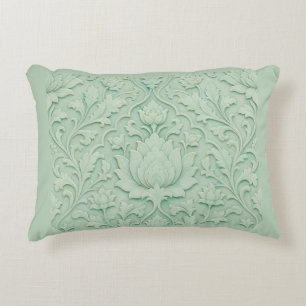 Jade Garden — Pale Celadon Persian Decorative Cushion