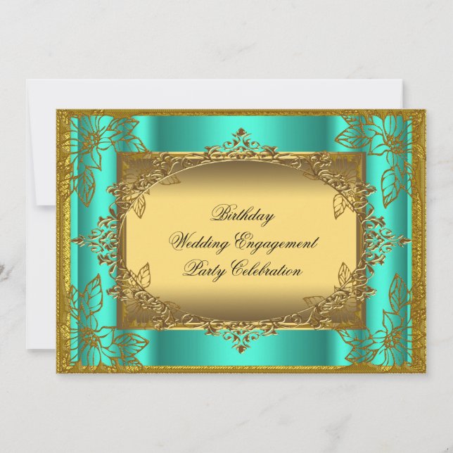 Jade Gold Birthday Wedding Engagement TEMPLATE (Front)